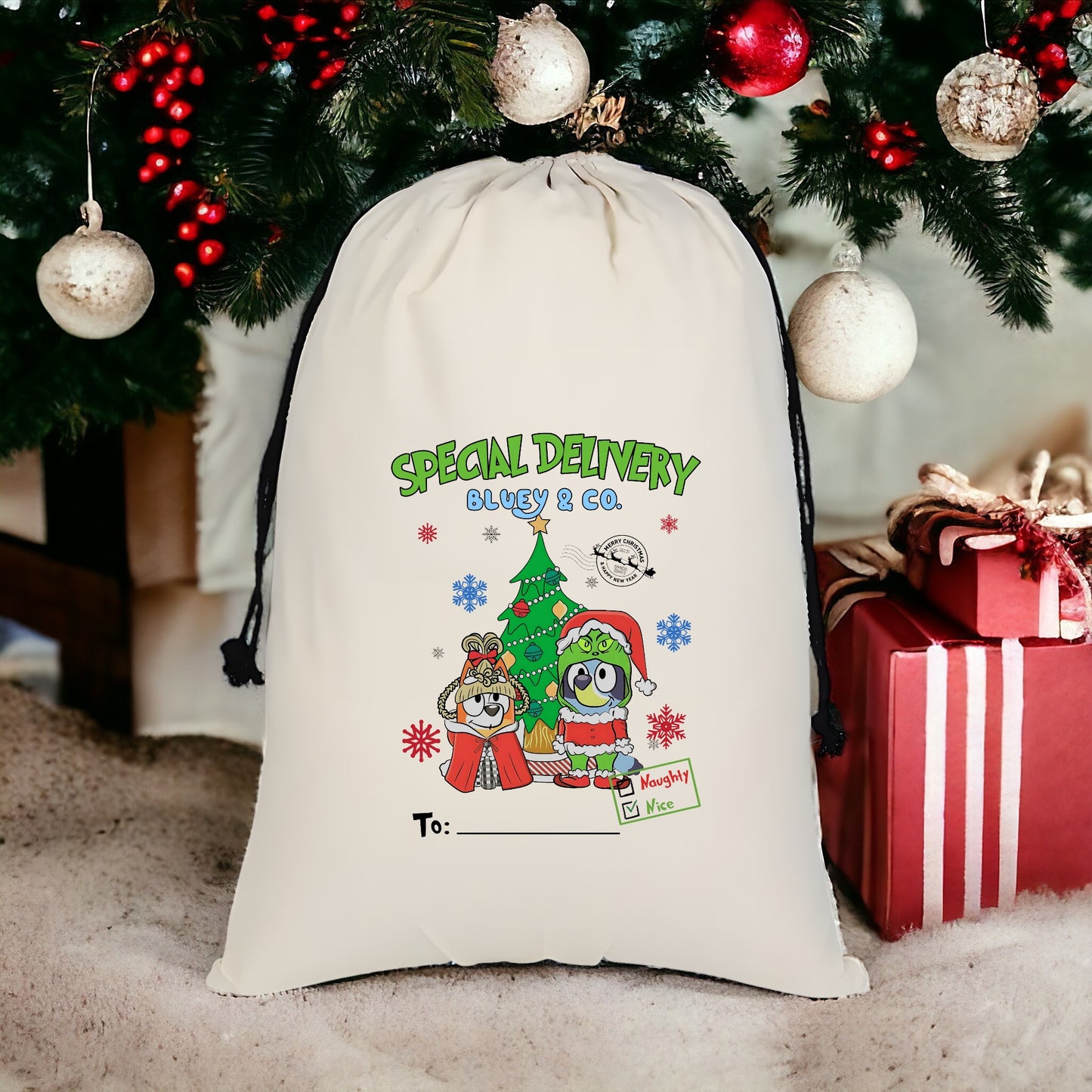Custom Santa Sack - Bluey & Co 6