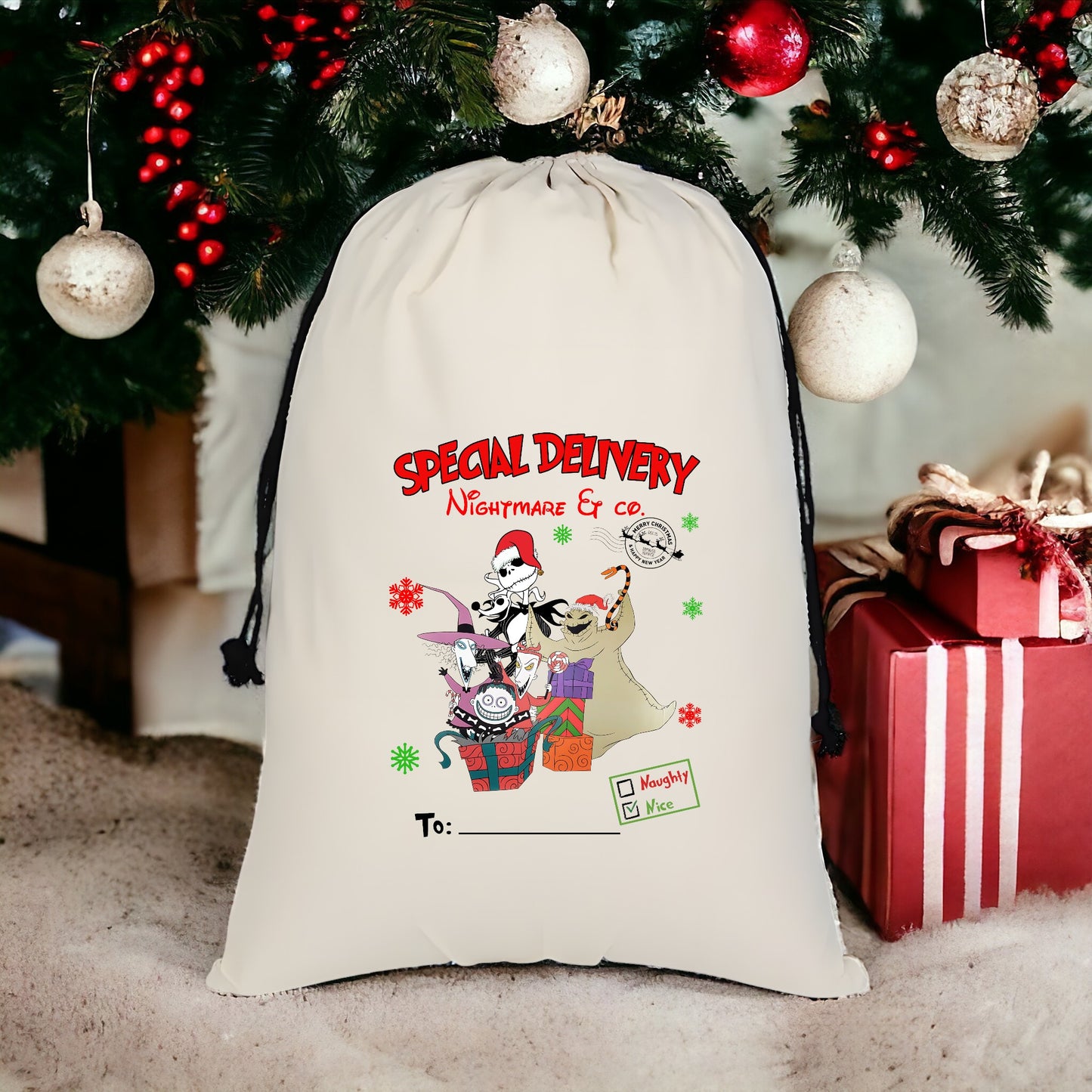 Custom Santa Sack - Nightmare & Co 1