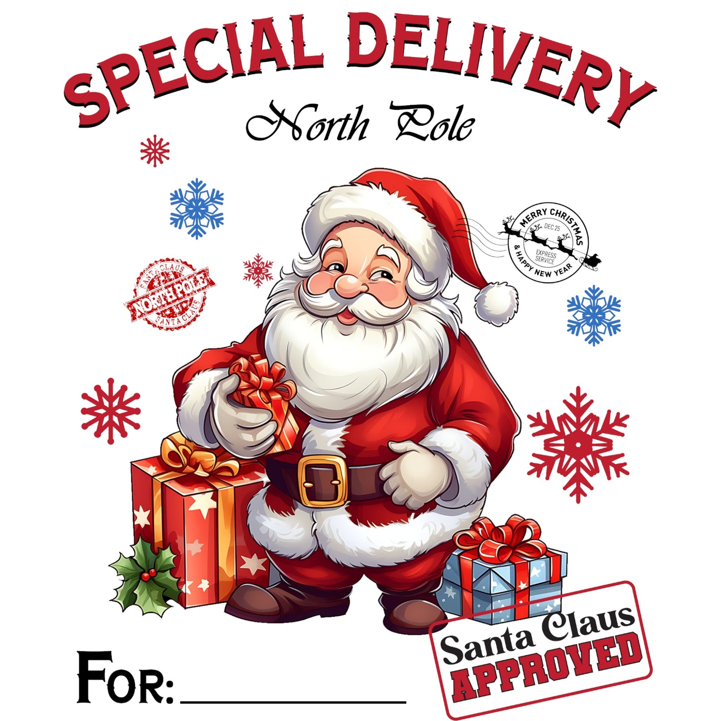 Custom Santa Sack - Santa Special Delivery