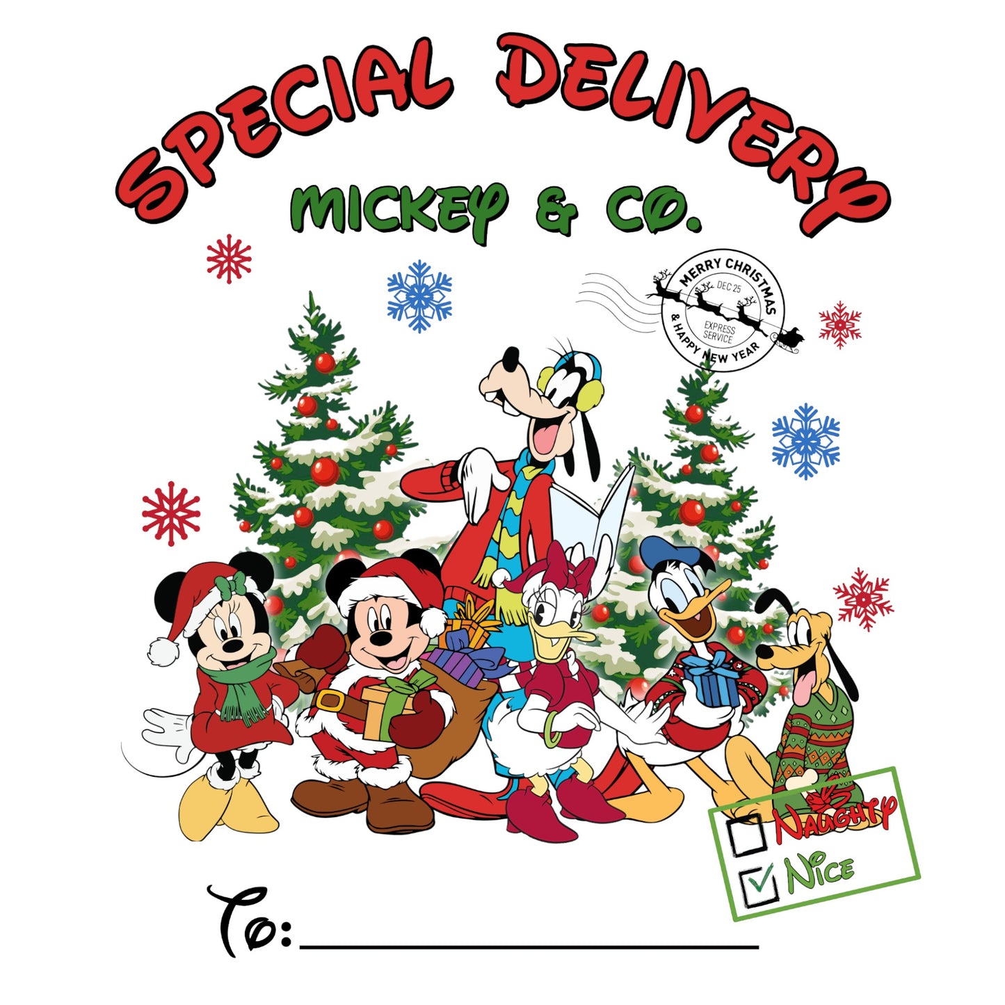 Custom Santa Sack - Special Delivery Mouse & Co 1