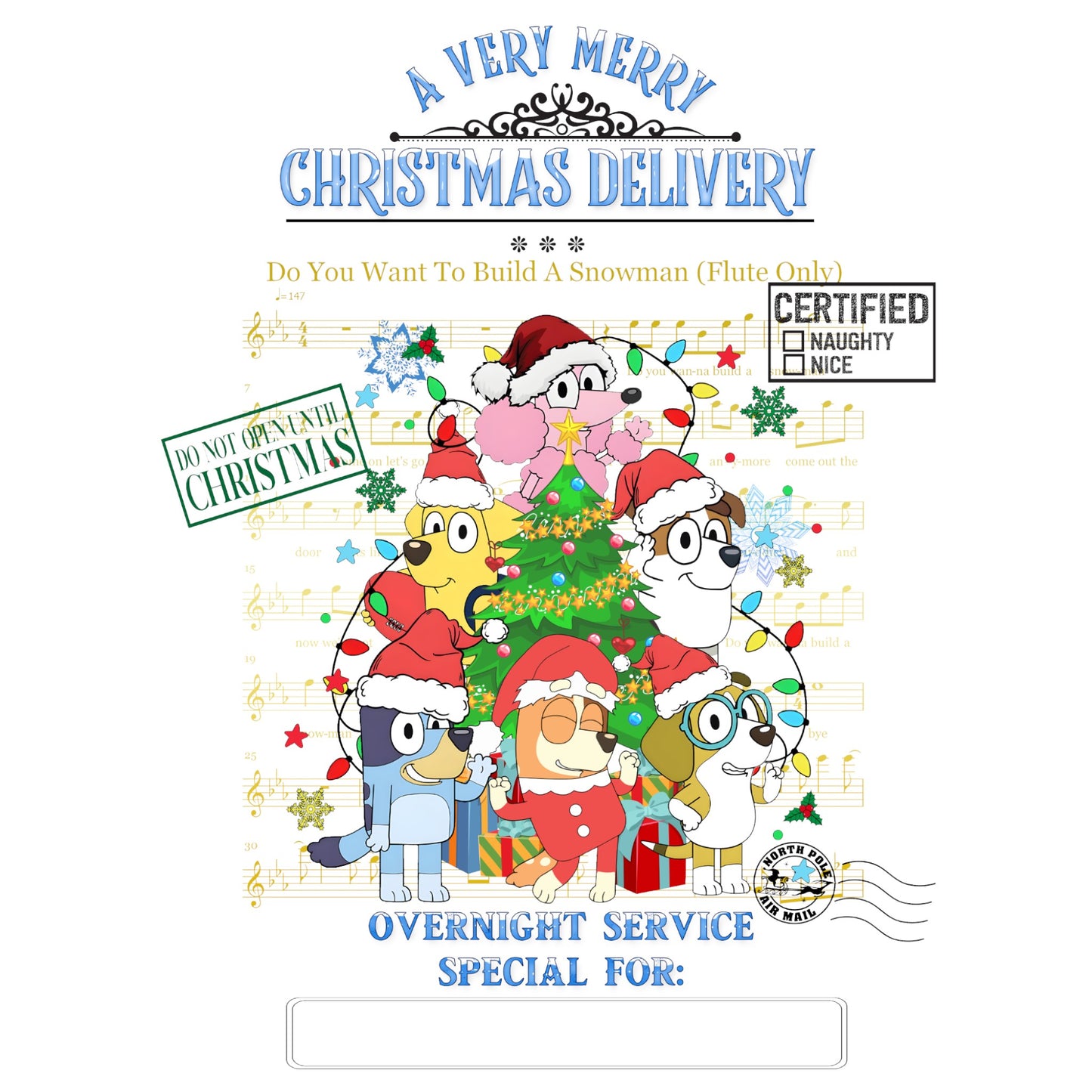 Custom Santa Sack - Bluey & Co 2