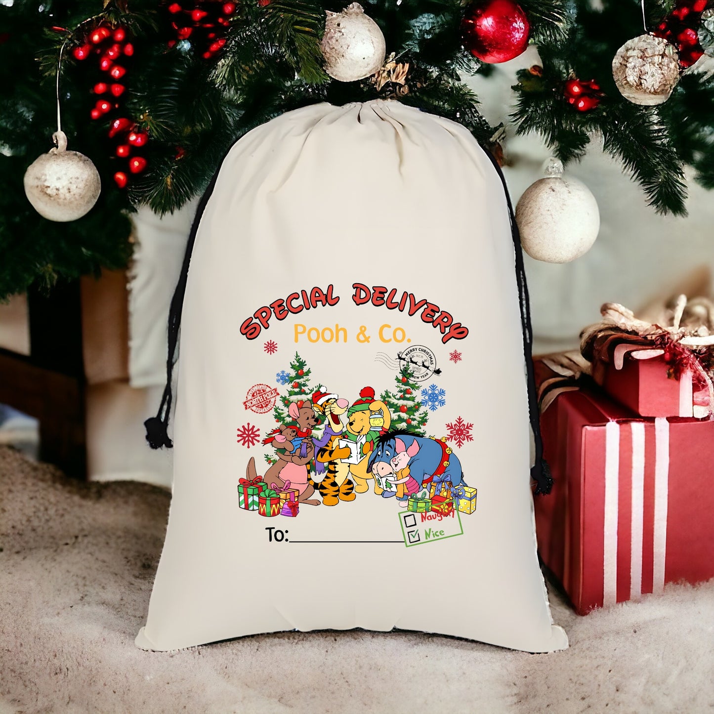 Custom Santa Sack - Pooh & Co 1