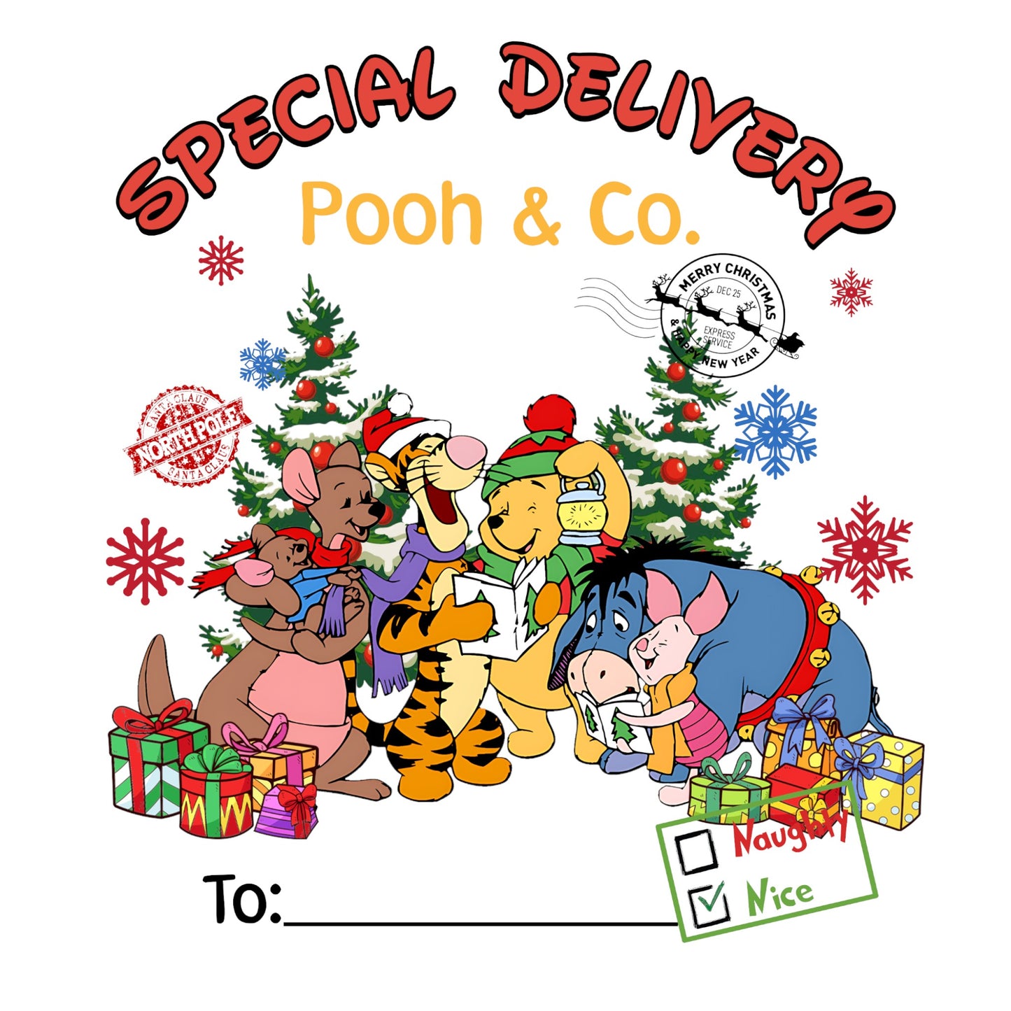 Custom Santa Sack - Pooh & Co 1