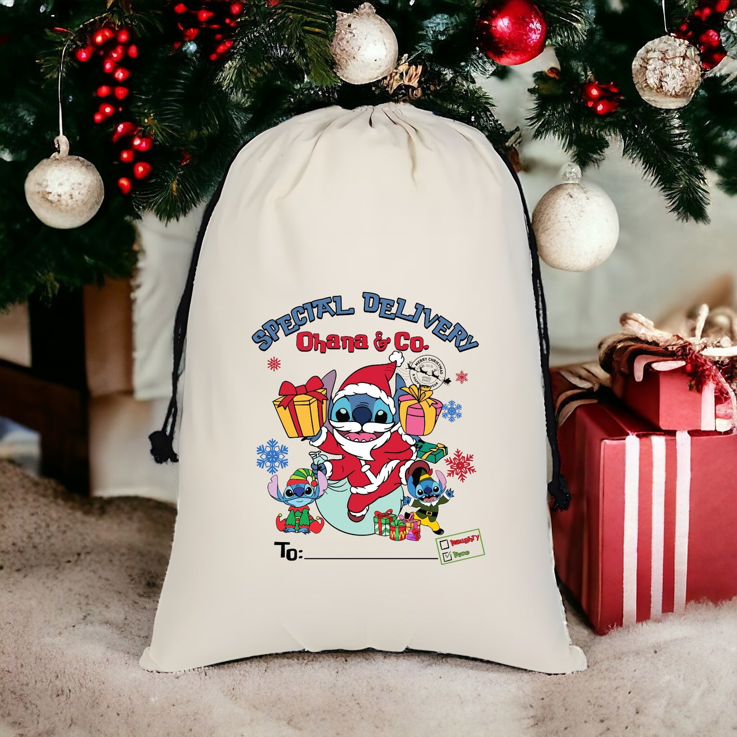 Custom Santa Sack - Ohana & Co 1