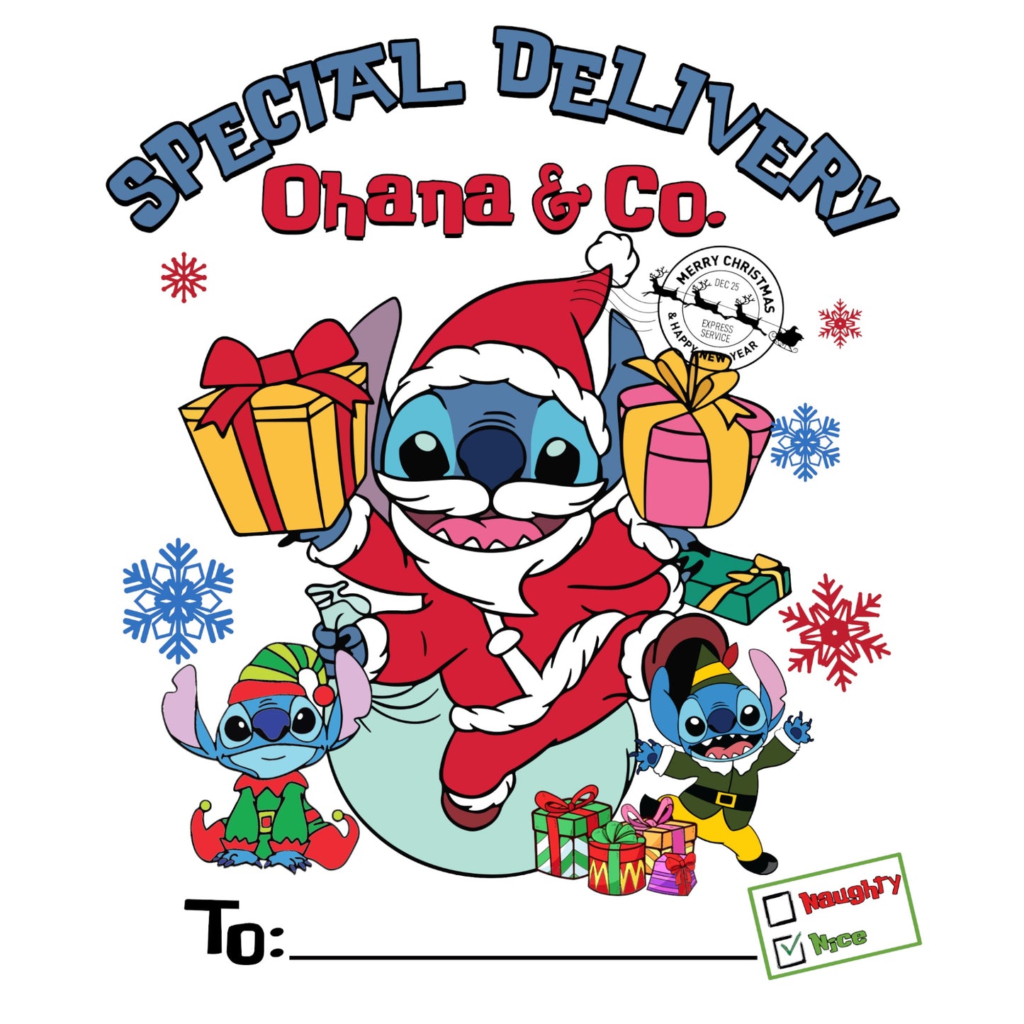 Custom Santa Sack - Ohana & Co 1