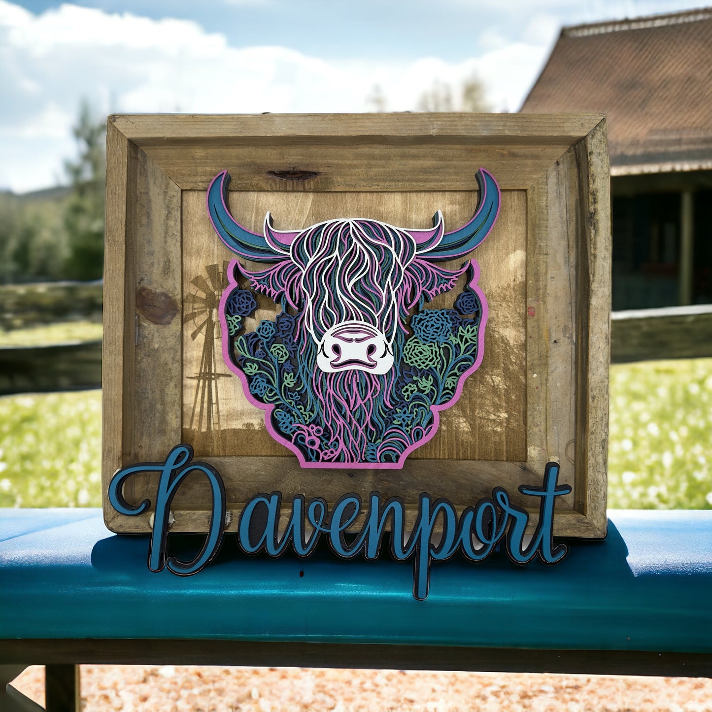Customized 3D Stacked Farm Art