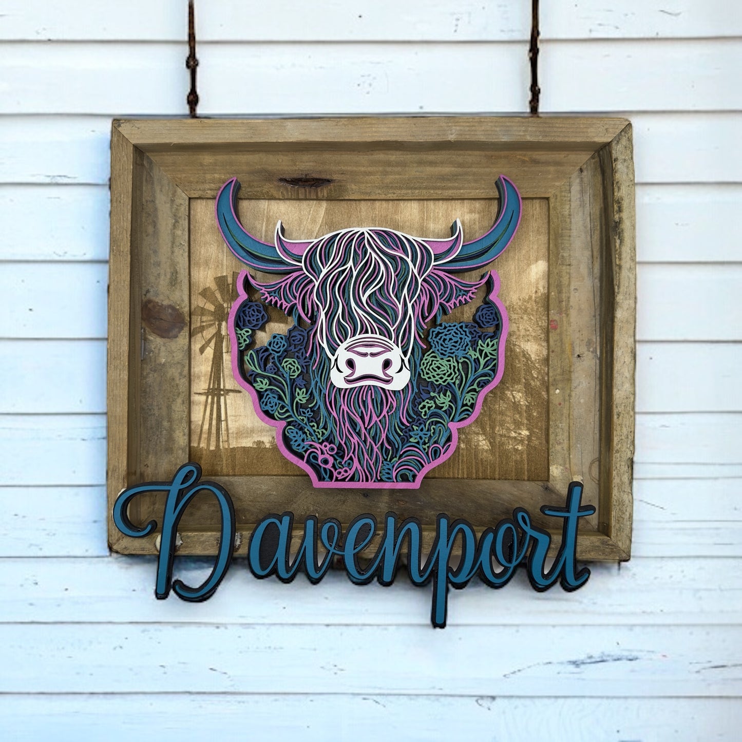 Customized 3D Stacked Farm Art