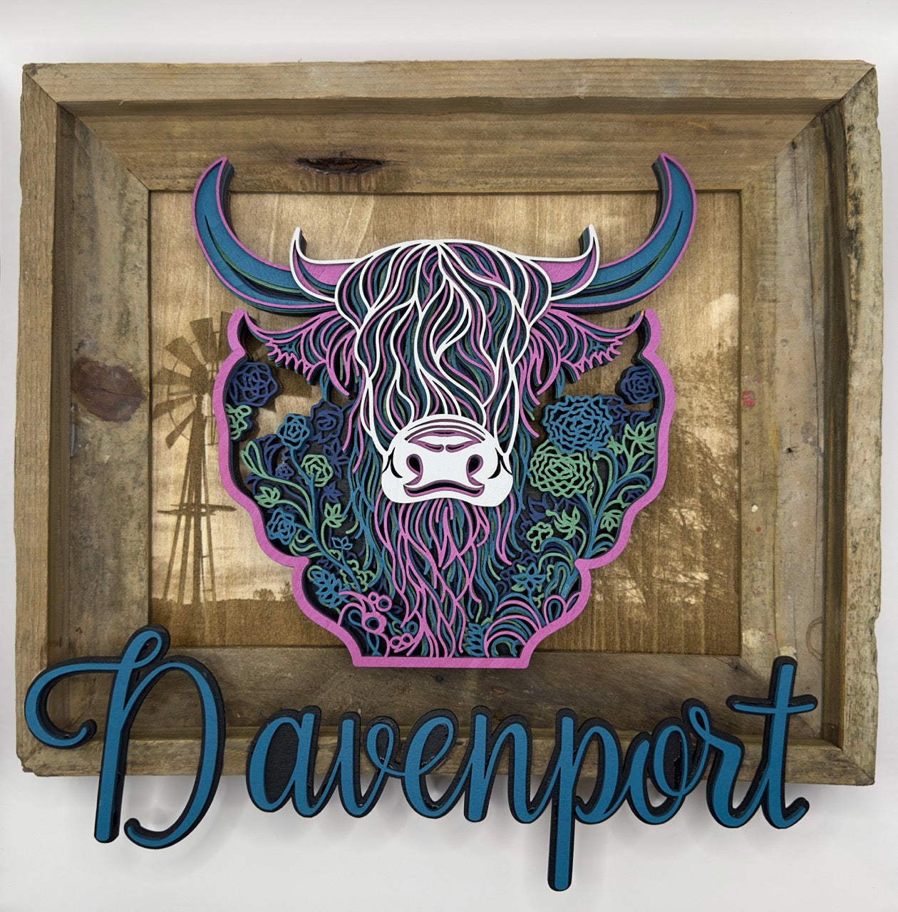 Customized 3D Stacked Farm Art