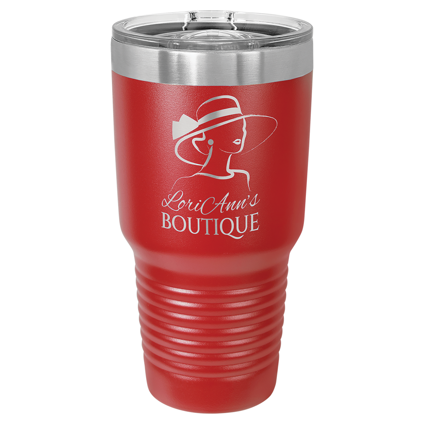 30 oz. Black Tumbler with Slider Lid