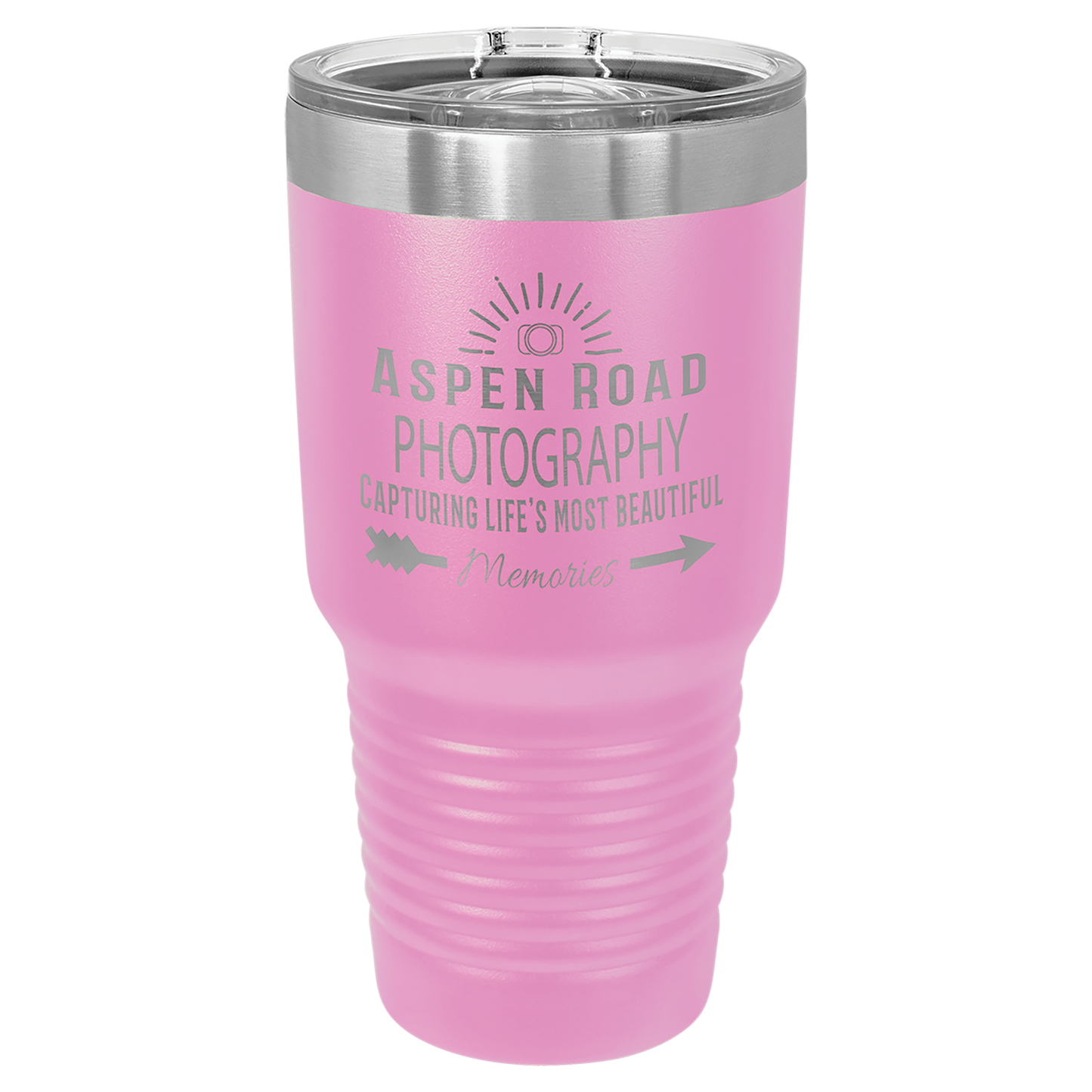 30 oz. Black Tumbler with Slider Lid