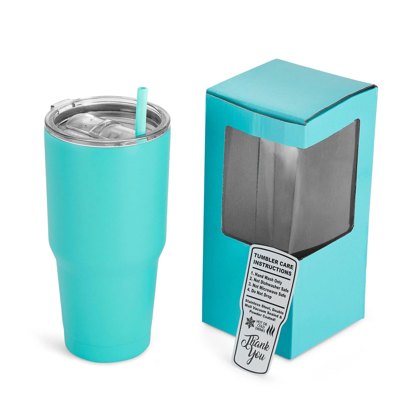 30 oz FLLS Insulated Cup w/ lid and silicone straw