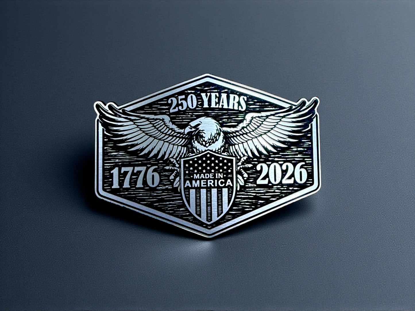 America 250 Patriotic Patch Hat – Laser Engraved Acrylic Patch