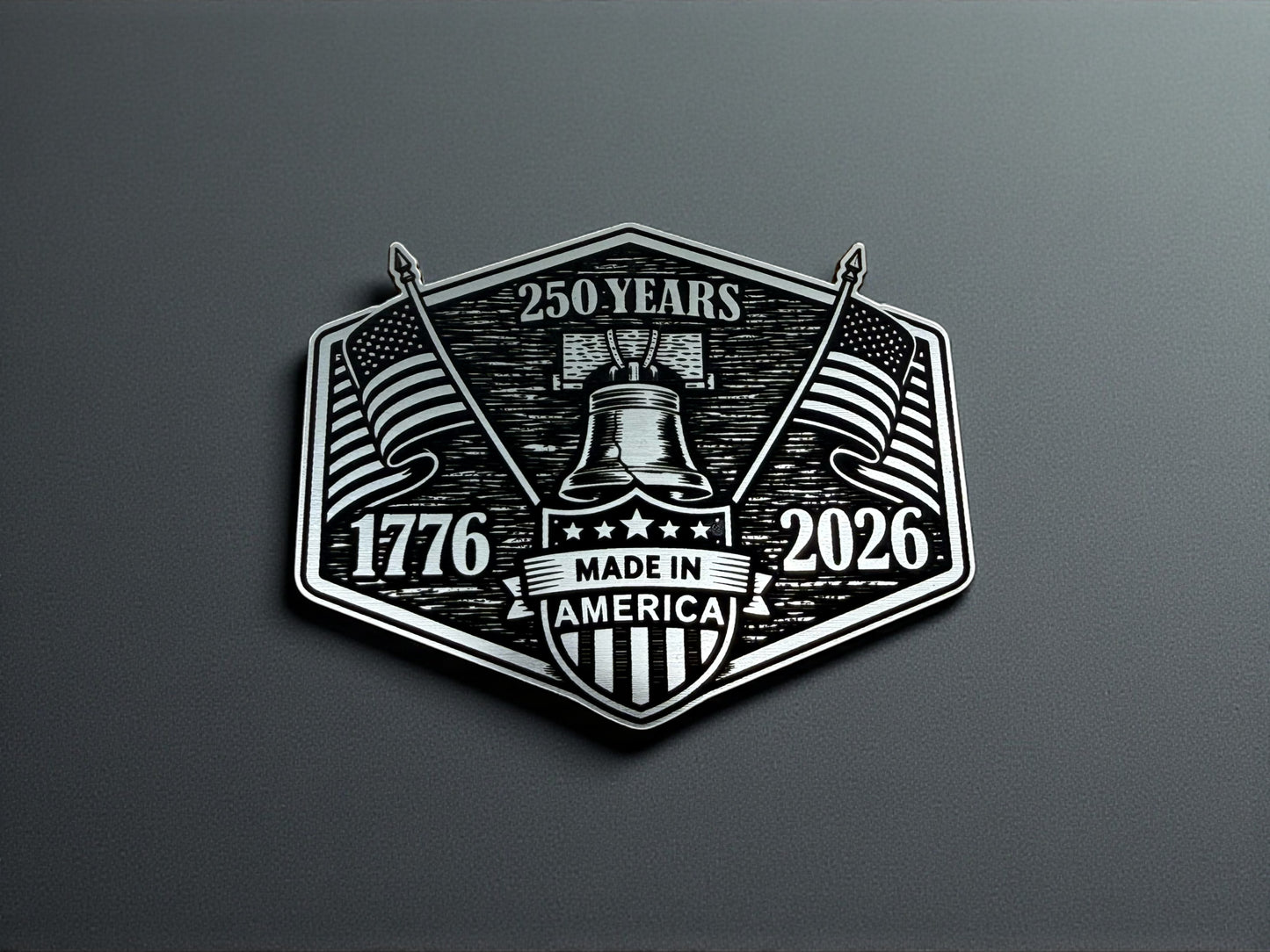 America 250 Patriotic Patch Hat – Laser Engraved Acrylic Patch