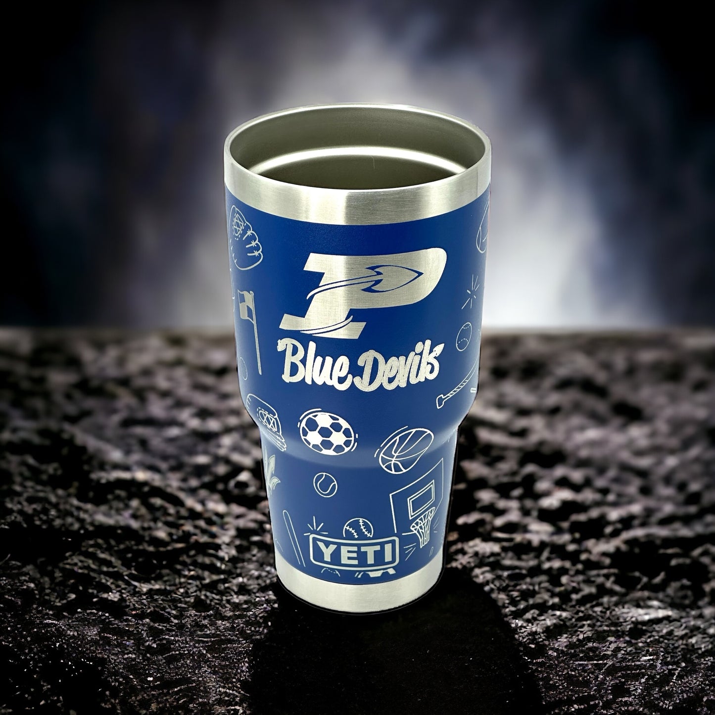 Plattsmouth Blue Devils - Logo w/ Sports Yeti