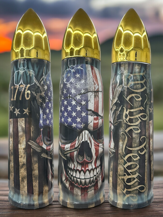 17 oz We The People" Full Color Bullet Thermos